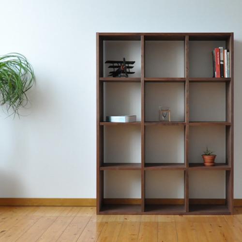 杉工場　木と風　ウォールナット　国産　オープンシェルフ 杉工場 オープンシェルフ 1420 木と風 ウォールナット材幅142cm 完成品