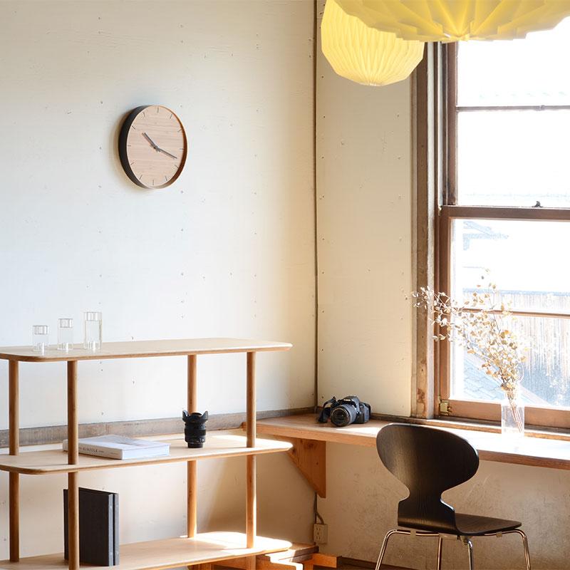 TEORI 竹製 掛け時計 ウォールクロック 時計 TEORI 竹のウォールクロック WALL CLOCK ナチュラル ウレタン塗装