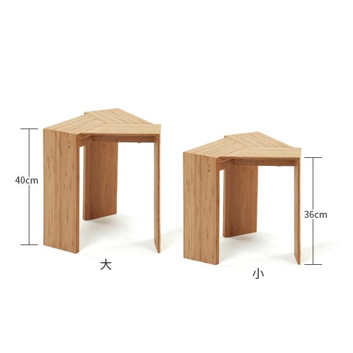 椅子 TEORI 竹のスツール TRIANGLE STOOL(大) シンプル 天然木 木目