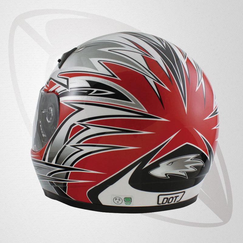 フルフェイスヘルメット キッズサイズ シルバーブルー・シルバーレッド・ブラックブルー・ブラックレッド bzk-1　SG規格・全排気量 送料無料｜bigrow-shop｜05