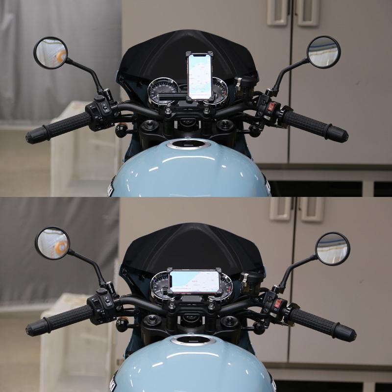 バイク用スマホホルダー KAWASAKI Ninja ZX-25R SE VERSYS-X 250 TOURER 送料無料｜bigrow-shop｜04