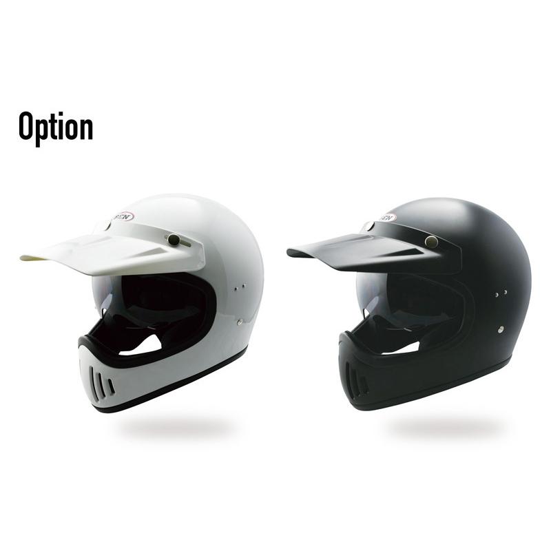 クラシック フルフェイス ヘルメット Ben'80 ホワイト（インナー