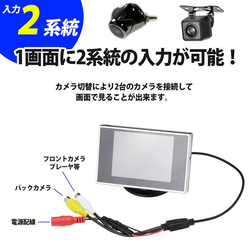 3.5inch ミニモニター（バックモニター・サイドモニター・フロント