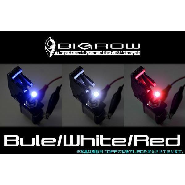 ミサイルスイッチ3色セット（赤LED・青LED・白LED）（トグルスイッチ 