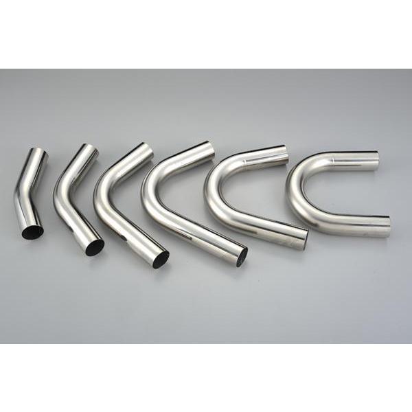 ステンレス 曲げパイプ 60.5Φ 75度 全長500mm・1.2mm厚 : BIGROW