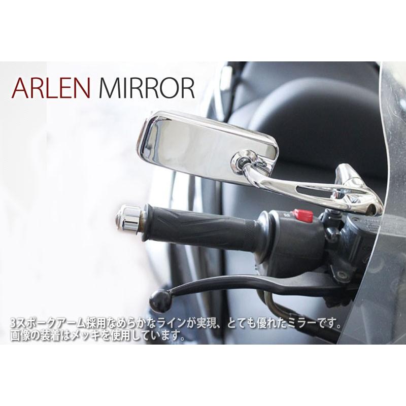 ARLEN NESS ミラーセット シルバー アレンネス(Arlen Ness)ミラー ハーレー用