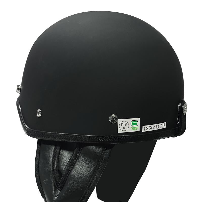 半キャップ・ハーフヘルメット　ホワイト・ブラック　bstr　サイズ 58~59cm PSC・SG規格認定 125cc以下対応・Freeサイズ 送料無料 |  | 04