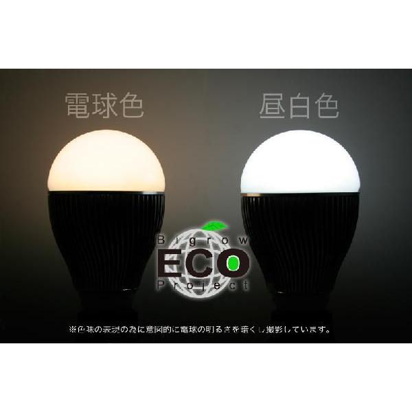 LED電球（E26) 強力7W 球形状 電球色・昼白色｜bigrow｜02