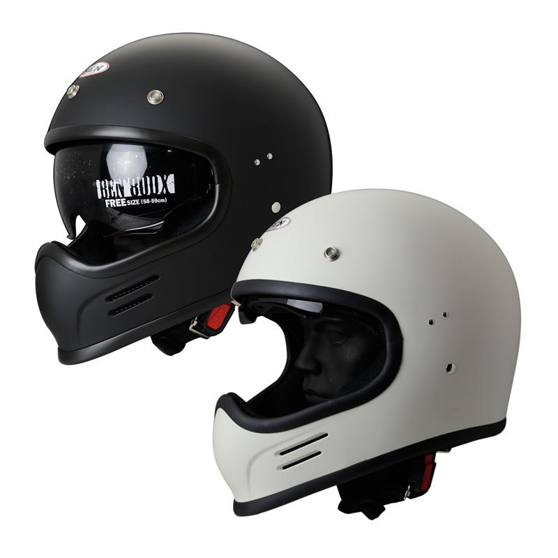 フルフェイス ヘルメット Ben'80DX マットブラック（インナーバイザー