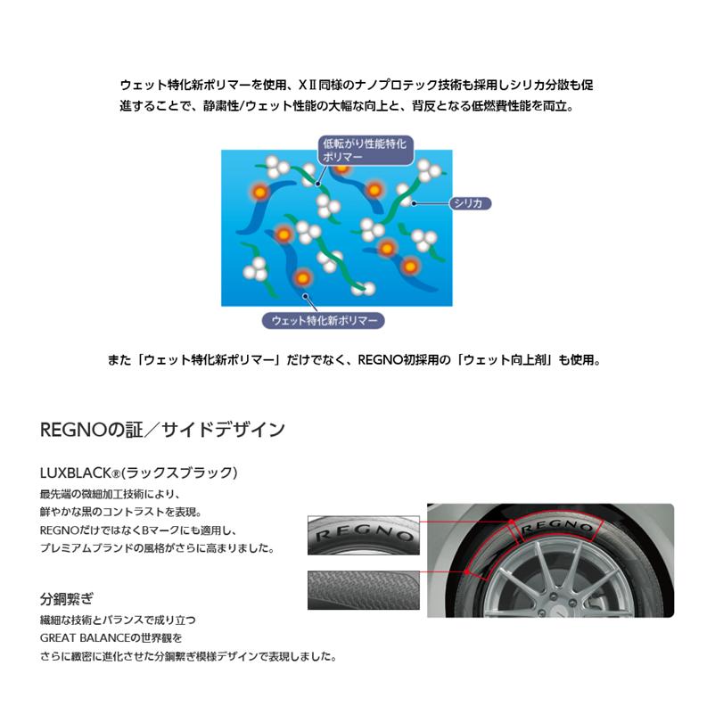 ブリヂストン REGNO GR-XIII レグノ ジーアール クロススリー 225/40R18 88W １本価格 ２本以上ご注文にて送料無料｜bigrun-ichige-store2｜09