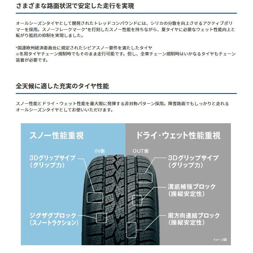 TOYO CELSIUS トーヨー セルシアス 205/60R16 96V XL オールシーズンタイヤ １本価格 ２本以上ご注文にて送料無料｜bigrun-ichige-store2｜04