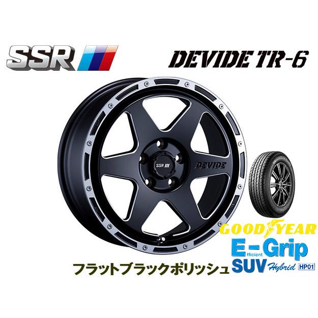 SSR DEVIDE TR 6 ディバイド TR6 7.0J 16 +38 5H114.3 フラットブラックポリッシュサイドミーリング グッドイヤー E Grip SUV HP01 215/65R16 :DEVIDE TR6 5H114 GY21565R16 HP01:ビッグラン市毛ヤフーショップ