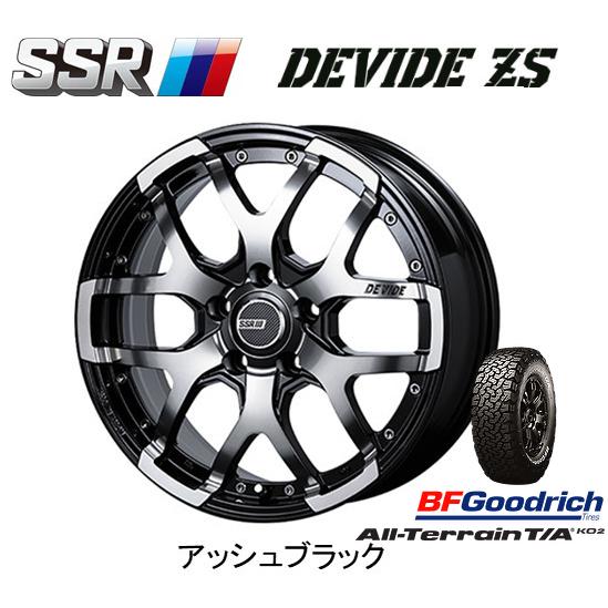SSR DEVIDE ZS 7.0J-17 +40 5H114.3 アッシュブラック \u0026 BFGoodrich All-Terrain T/A KO2 245/65R17