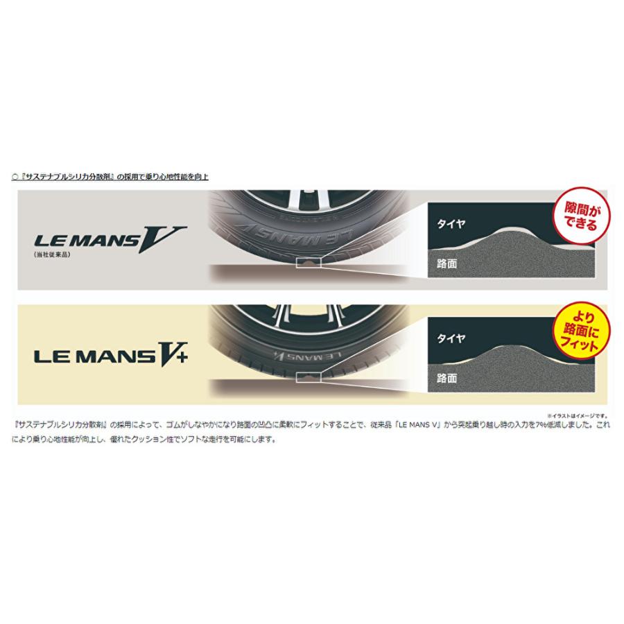 DUNLOP LE MANS V + ダンロップ ルマン ファイブ プラス 165/50R16 75V コンフォートタイヤ １本価格 ２本以上ご注文にて送料無料｜bigrun-ichige-store2｜04