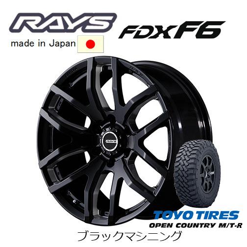TEAM DAYTONA RAYS レイズ FDX F6 8.0J-17 +20 6H139.7 ブラック 