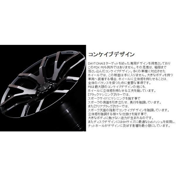 TEAM DAYTONA RAYS レイズ FDX F6 8.0J-17 +20 6H139.7 クリアブラック