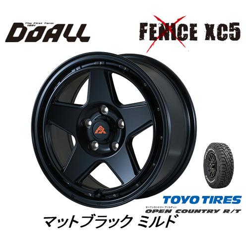 DOALL Fenice X XC5 ドゥオール フェニーチェ クロス xc5 7.0J-16 +38 5H114.3 マットブラック ミルド & トーヨー オープンカントリー R/T 225/70R16
