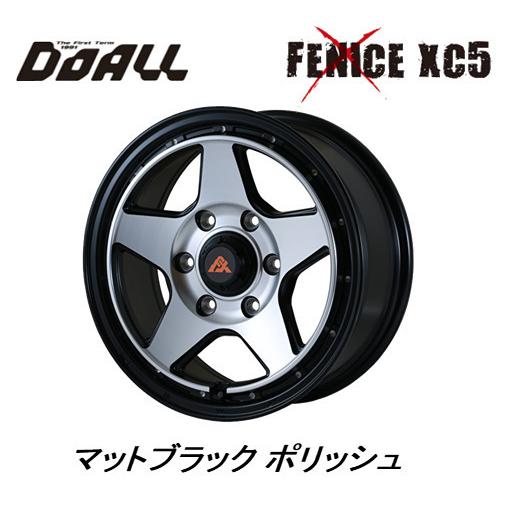 DOALL Fenice X XC5 フェニーチェ クロス エックスシー ファイブ 200系 ハイエース 6.5J-16 +38 6H139.7 マットブラックポリッシュ お得な４本SET 送料無料