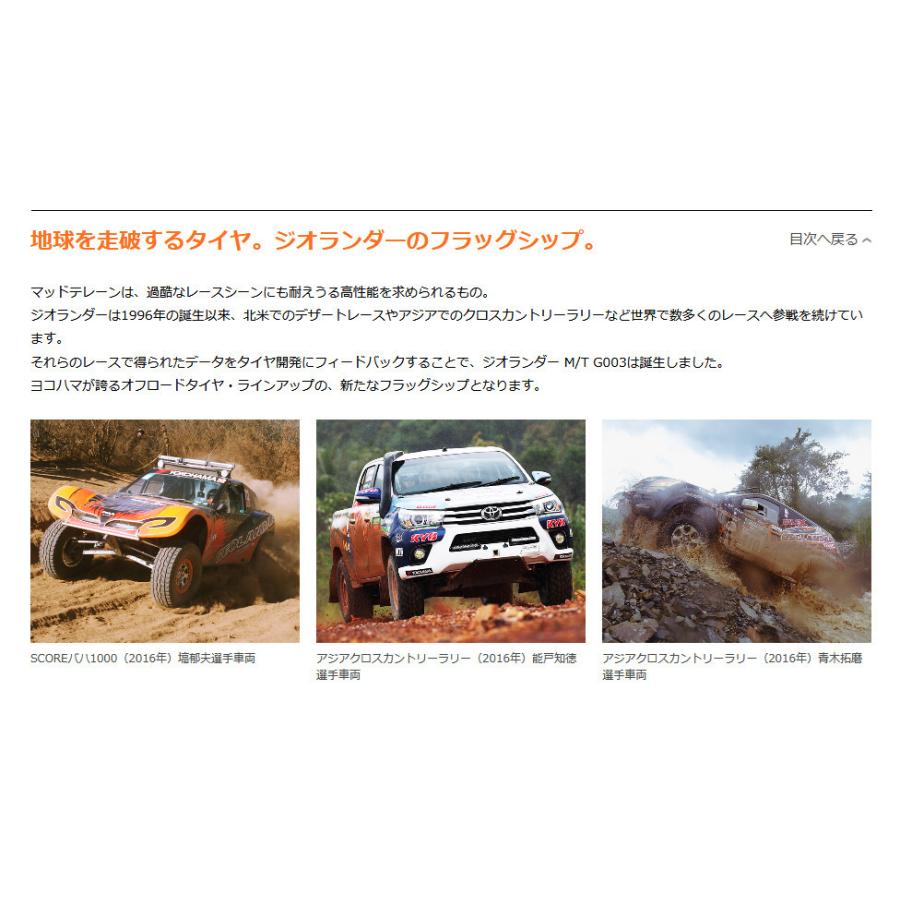 GEOLANDAR ヨコハマ M/T G003 ジオランダー エムティ ジーゼロゼロサン