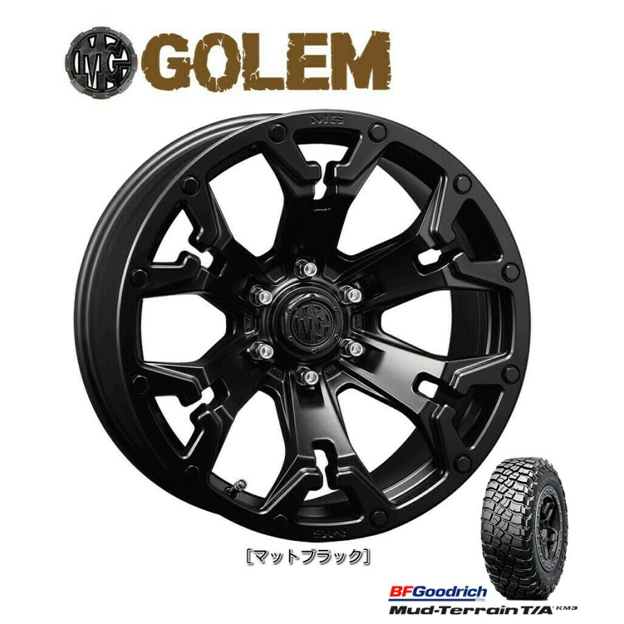 CRIMSON クリムソン MG GOLEM 9.0J-20 -5 6H139.7 マットブラック \u0026 BFGoodrich Mud-Terrain T/A KM3 285/55R20