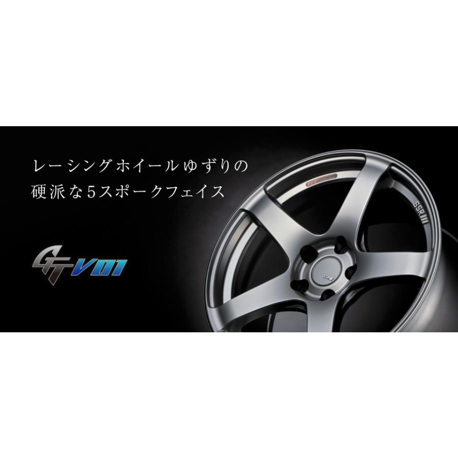 SSR SSR GTV01 8.5J-18 +40 5H114.3 フラットブラック 1本価格 2本