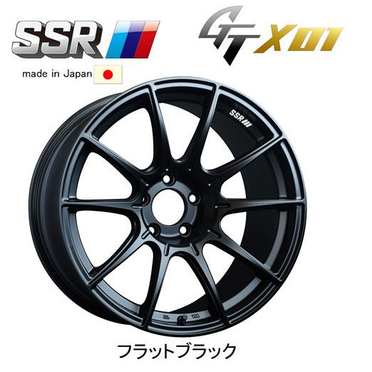 19インチ ブラック スポークホイール SSR GTX01 エスエスアール ジーティーエックスゼロワン 8.5J-18