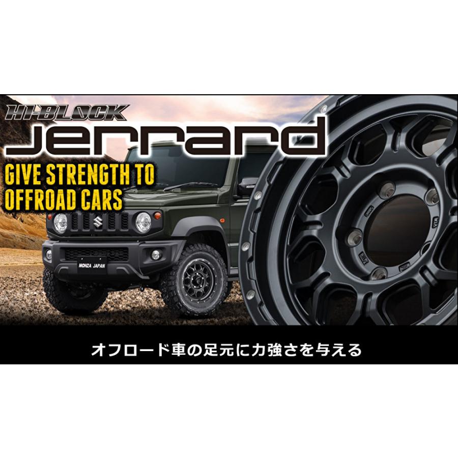 Japan 三陽 HI BLOCK Jerrard ハイブロック ジェラード 200系 ハイエース 6.5J-16 +38 6H139.7 サテンブラック/ミーリング お得な４本SET 送料無料の画像