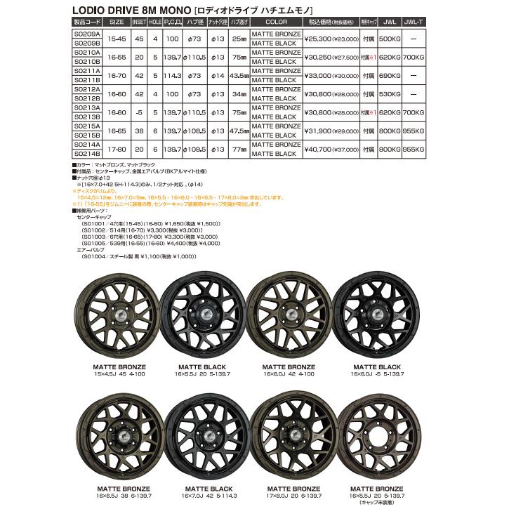 スーパースター ロディオドライブ 8M MONO ハチエムモノ ジムニー 5.5J-16 +20 5H139.7 マットブロンズ & ダンロップ グラントレック PT5 175/80R16｜bigrun-ichige-store2｜02