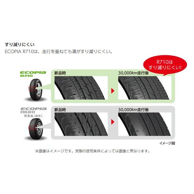 エコピア ブリヂストン ECOPIA R710 r710 ハイエース NV350 キャラバン 