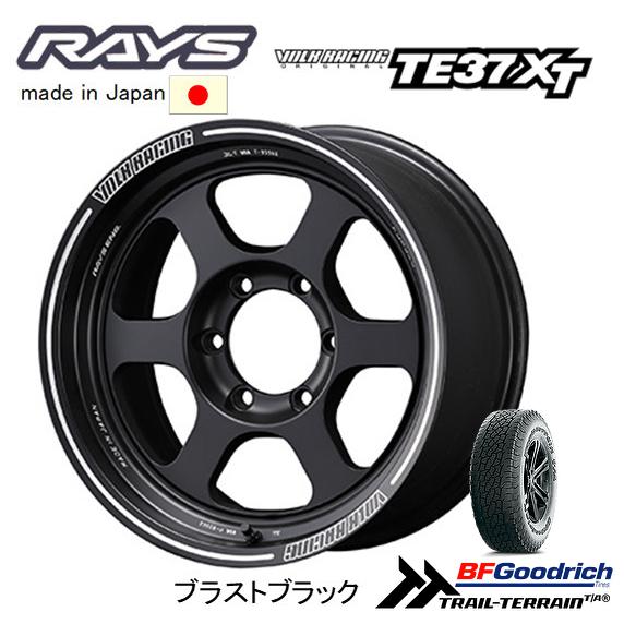 RAYS - レイズ VOLK RACING TE37XT 150系 プラド 8.0J-18 +20 6H139.7 ブラストブラック \u0026 BFGoodrich Trail-Terrain T/A 265/60R18 タイヤ、ホイール-自動車