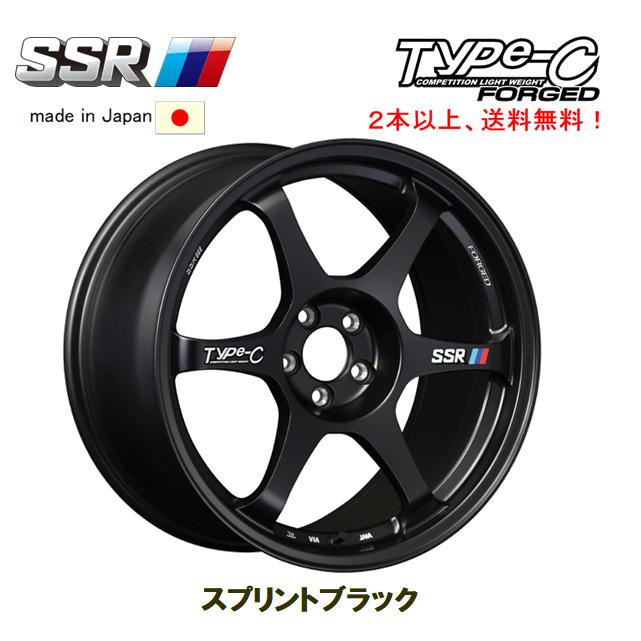SSR SSR TYPE-C FORGED 8.5J-18 +44 5H100 スプリントブラック 鍛造 1