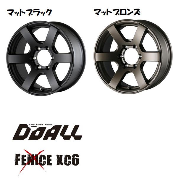 DOALL Fenice X XC6 フェニーチェ クロス エックスシ― シックス 150 プラド ハイラックス 8.0J-17 +20 6H139.7 選べるホイールカラー お得な４本SET 送料無料｜bigrun-ichige-store2