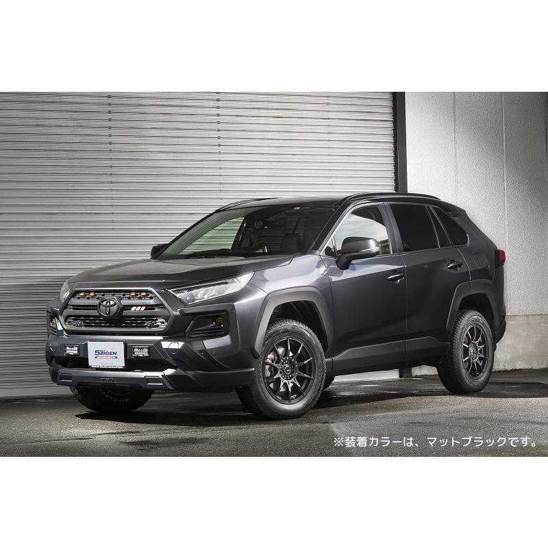 5zigen BLACK MAN G・I ブラックマン ジーアイ 系 RAV4 デリカ D5 7.0J +/+ 5H.3  マットブラック ４本以上ご注文にて送料無料