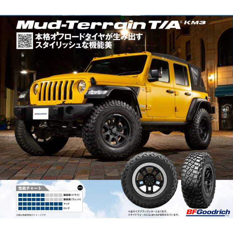 4X4エンジニアリング Air/G Rocks エアージー ロックス Ghost edition 7.0J-16 +35 5H114.3 ブラッククリア & BFGoodrich Mud-Terrain T/A KM3 245/70R16｜bigrun-ichige-store｜04