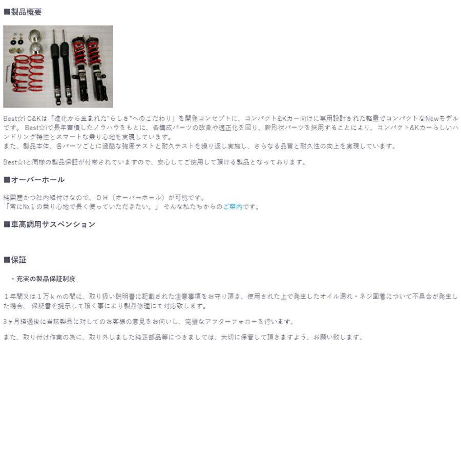 RSR RS-R Best☆i C&K rsr best i c&k ホンダ ライフ JB5 [FF