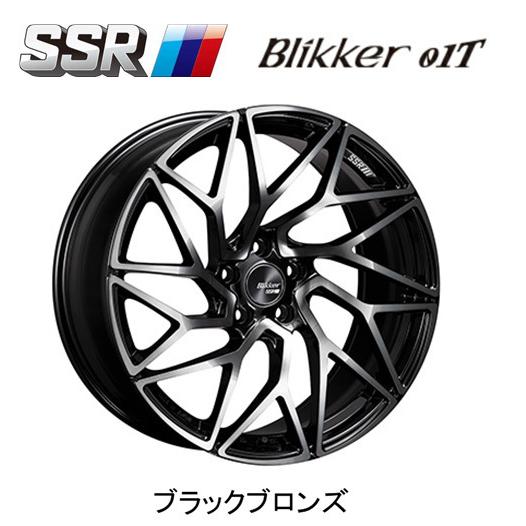 SSR - Blikker 01T エスエスアール ブリッカー ゼロワンティー 8.5J-20 +38 5H114.3 アッシュブラック ４本仕掛ける 貨物輸送無料 自動車-車、バイク、自転車-アルミホイール