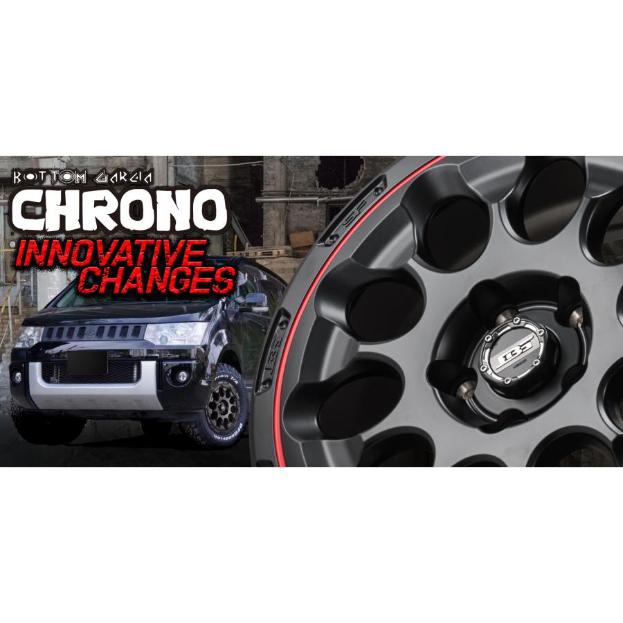 Kosei Japan三陽 ボトムガルシア CHRONO クロノ 7.0J-17 +38/+45 5H114.3 セミグロスブラック 日本製 & ダンロップ グラントレック PT5 225/60R17｜bigrun-ichige-store｜02