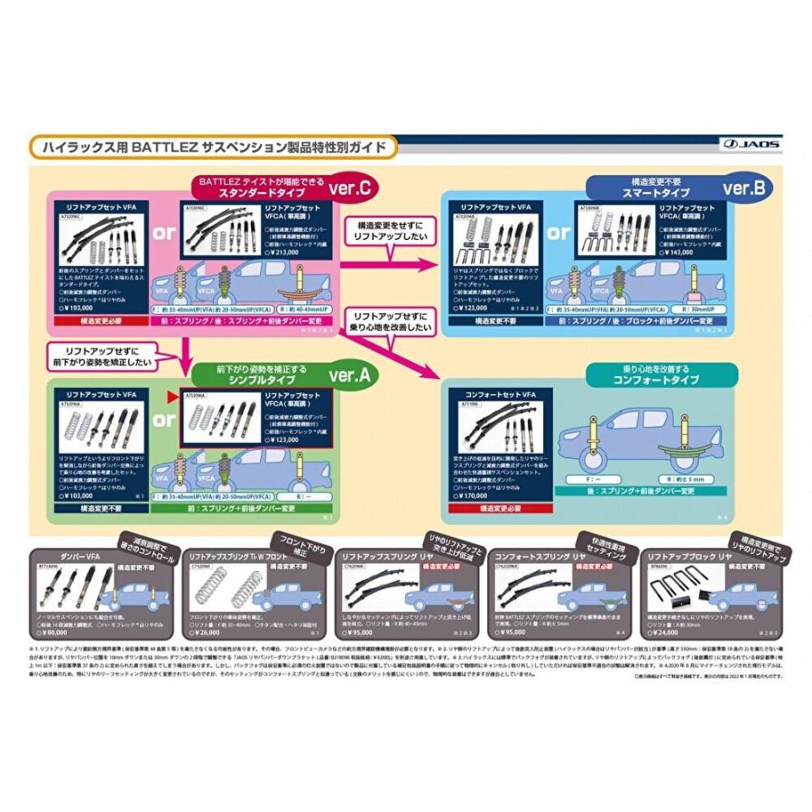 JAOS BATTLEZ ジャオス バトルズ リフトアップ スプリング Ti-W