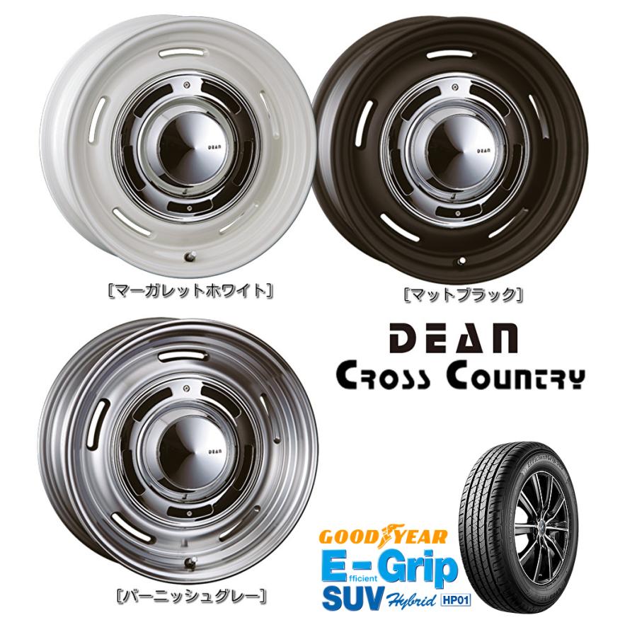 CRIMSON クリムソン DEAN クロスカントリー 8.0J-16 ±0 5H150 選べるホイールカラー & グッドイヤー E-Grip SUV HP01 275/70R16｜bigrun-ichige-store