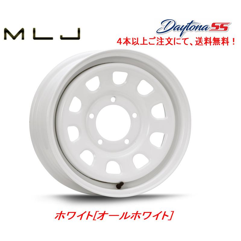 ジムニー バリ溝　デイトナ　ホイール　タイヤ　4本セット　白　ホワイト DAYTONA SS MLJ ジムニー 5.5J-16 +20 5H139.7 ホワイト 1本価格 4本