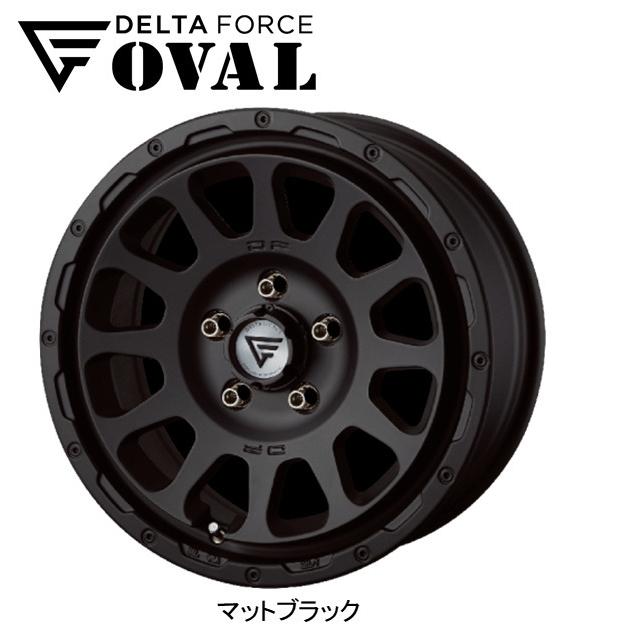 お値下げ送料込み！デルタフォースオーバル ブラックマシニング デリカD5 DELTA FORCE OVAL デルタフォース オーバル 16x5.5J 5/139.7 +20