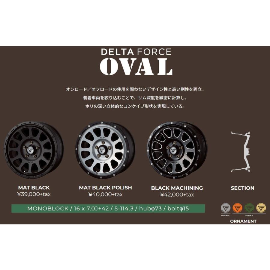 DELTA FORCE OVAL デルタフォース オーバル デリカD5 7.0J-16 +