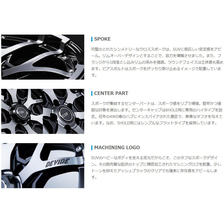 SSR DEVIDE ZS 8.0J-17 +20 6H139.7 アッシュブラック \u0026 BFGoodrich Mud-Terrain T/A KM3 295/70R17の画像