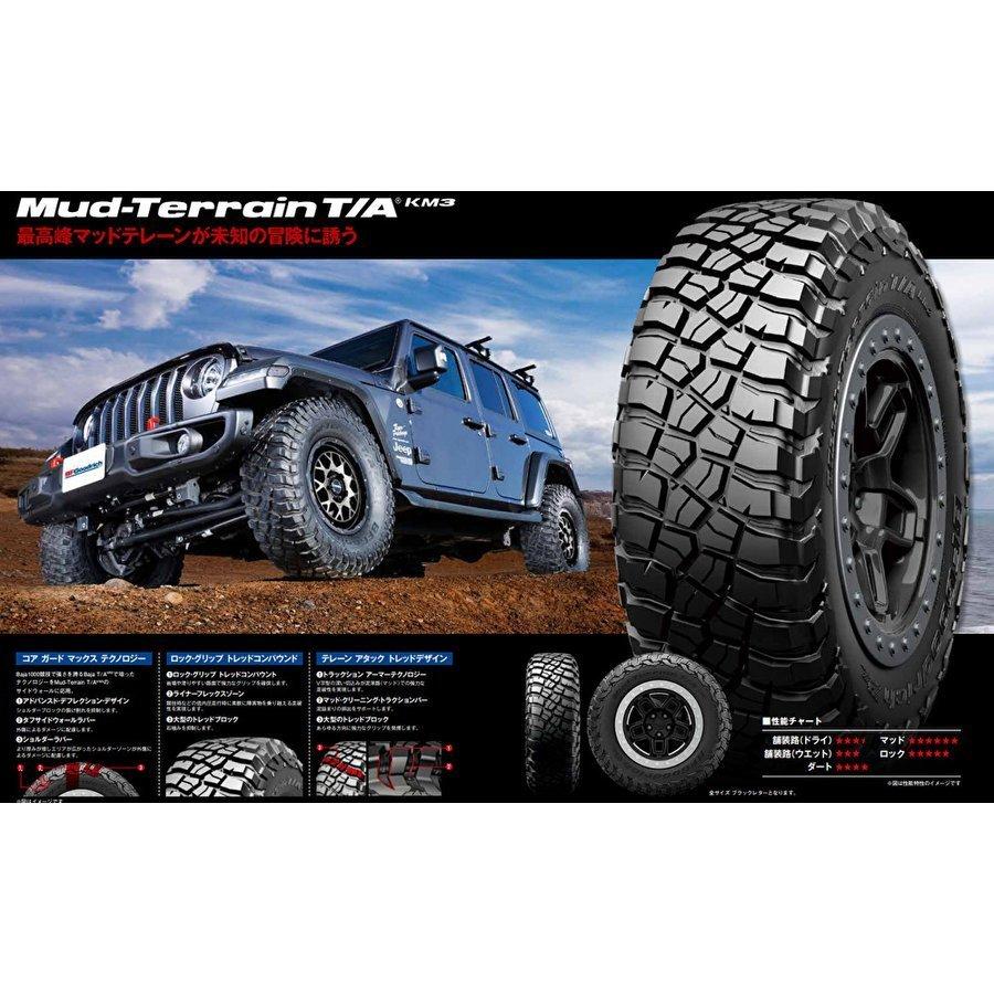 SSR DEVIDE ZS 8.0J-17 +20 6H139.7 アッシュブラック \u0026 BFGoodrich Mud-Terrain T/A KM3 295/70R17の画像