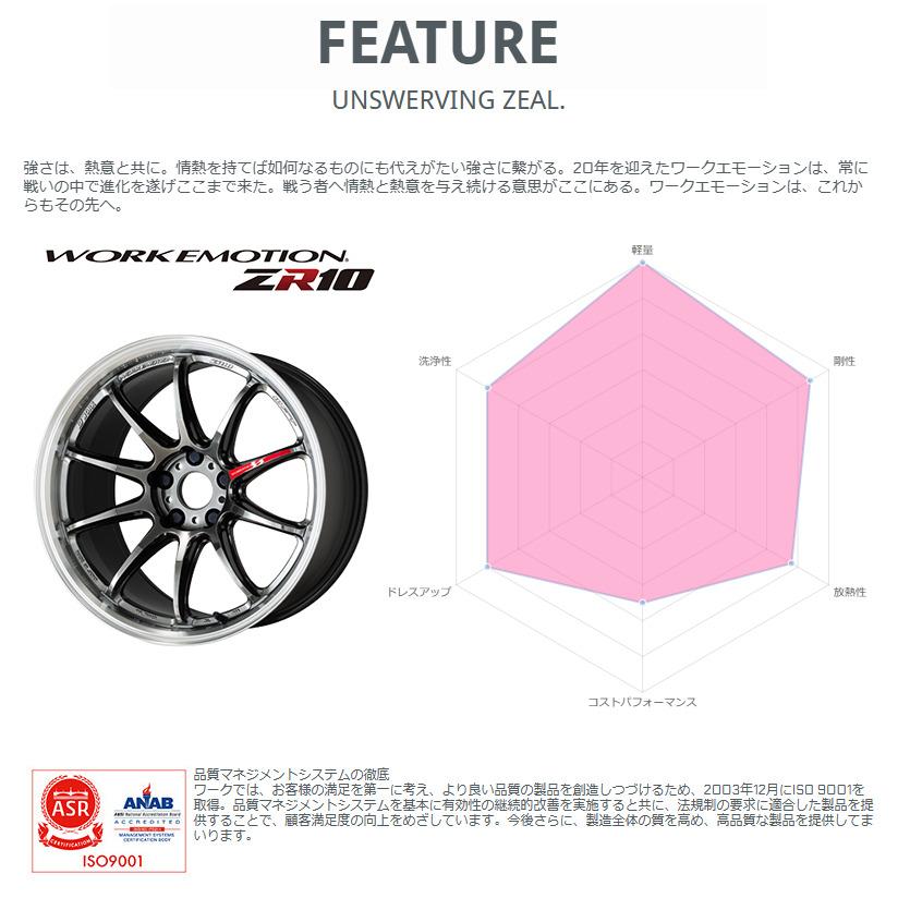 work zr10 18インチ7.5J WORK EMOTION ZR10 7.5j 18インチ ノーマルリム マットネイビー