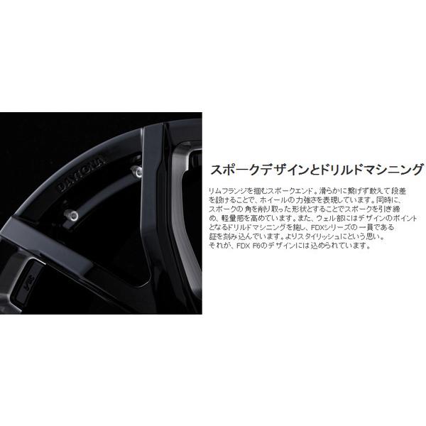 TEAM DAYTONA RAYS レイズ FDX F6 8.0J-17 +20 6H139.7 クリアブラック