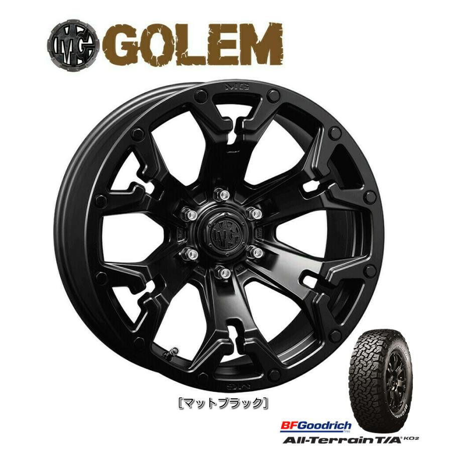 CRIMSON クリムソン MG GOLEM FJクルーザー O/F付 9.0J-20 -5 6H139.7 マットブラック \u0026 BFGoodrich All-Terrain T/A KO2 275/55R20