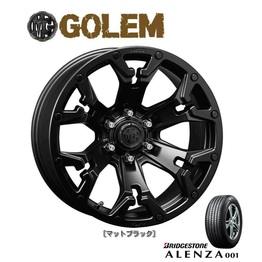 CRIMSON - クリムソン MG GOLEM 150系 プラド O/F付 9.0J-20 -5 6H139.7 引っ敷き黒いこと \u0026 ブリヂストン ALENZA 001 265/50R20 自動車-夏タイヤ、ホイールセット