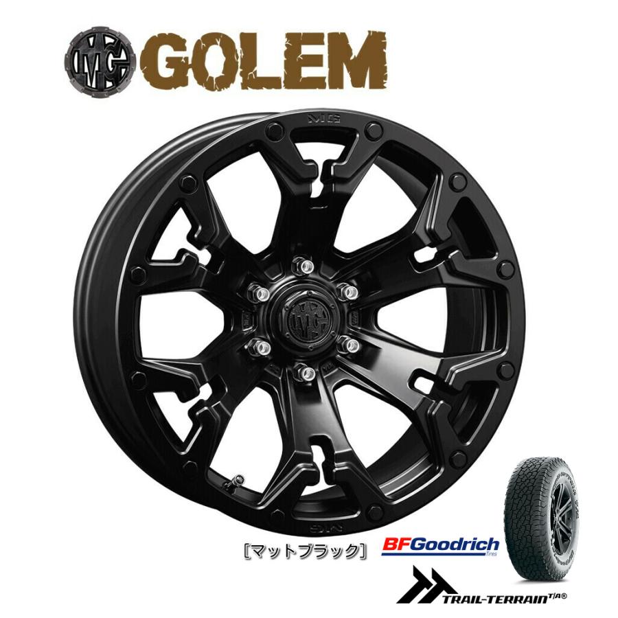 CRIMSON - クリムソン MG GOLEM 150系 プラド 8.0J-17 +20 6H139.7 引っ敷き黒いこと \u0026 BFGoodrich Trail-Terrain T/A 265/65R17 自動車-夏タイヤ、ホイールセット