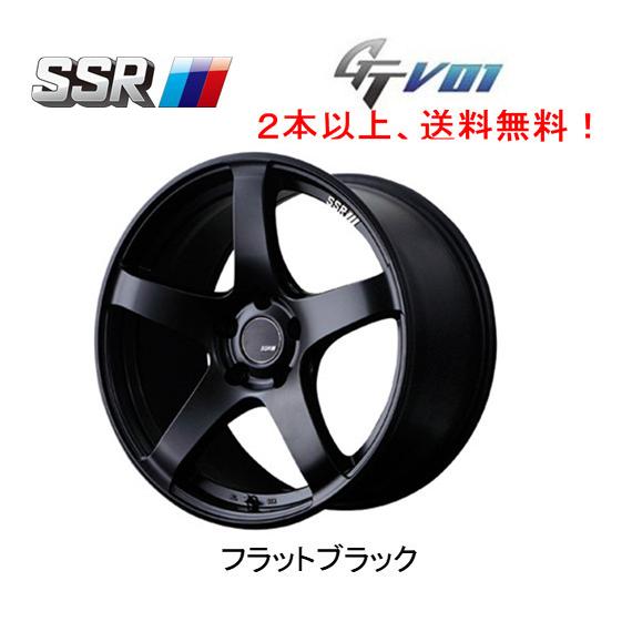 SSR GTV01 エスエスアール ジーティーブイゼロワン 9.5J-18 +22 5H114.3 フラットブラック 1本価格 2本以上ご注文にて送料無料